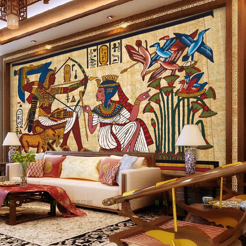 Интерьер гостиной в египетском стиле