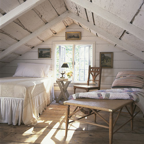 Потолок спальни в стиле прованс
