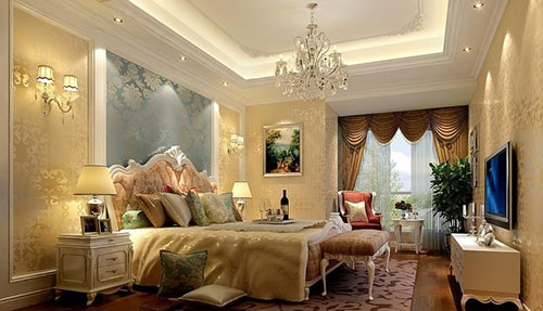 Текстиль спальни в классическом стиле